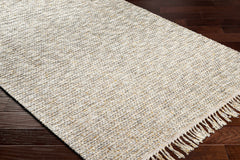 Amiel Beige Hand Woven Area Rug - Clearance - Ornate Home