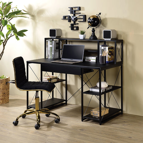 Amiel Black Desk - Ornate Home