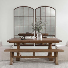 Amiel Brown Antique Large Arch Mirror - Ornate Home