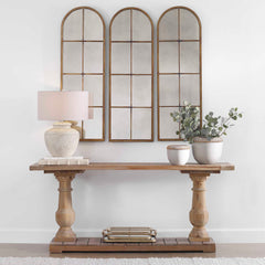 Amiel Brown Arched Mirror - Ornate Home