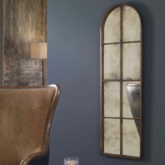 Amiel Brown Arched Mirror - Ornate Home