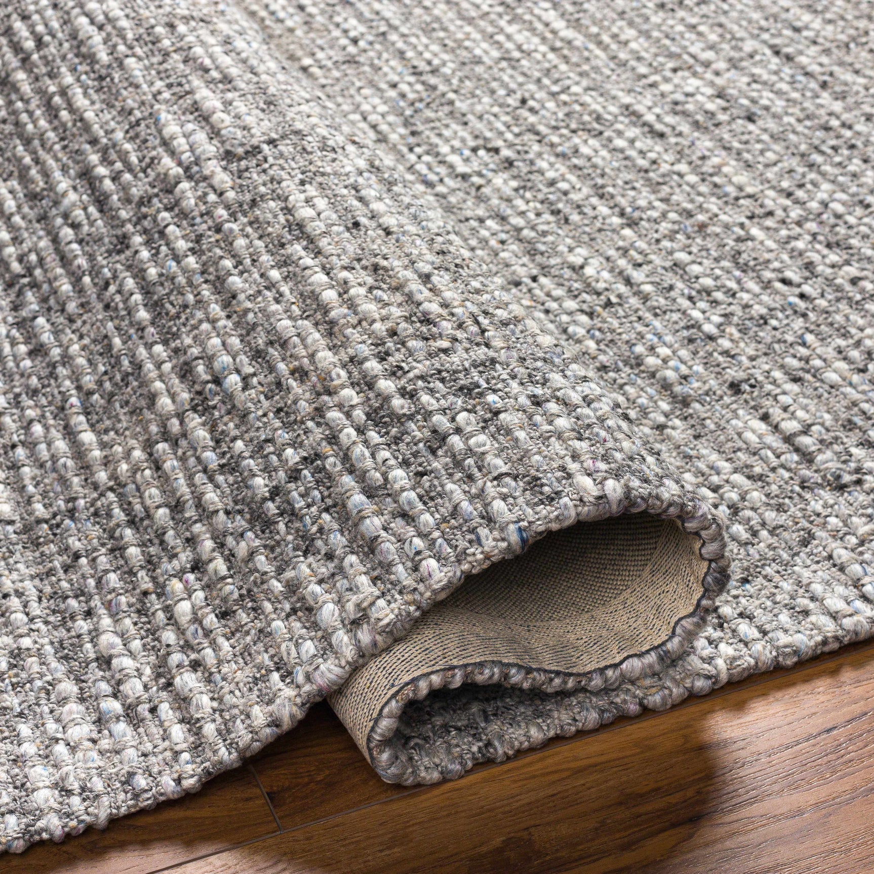 Amiel Gray Hand Woven Area Rug - Clearance - Ornate Home