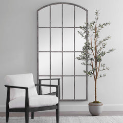Amiel Ivory Arched Mirror - Ornate Home