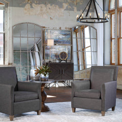 Amiel Ivory Arched Mirror - Ornate Home