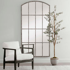 Amiel Ivory Arched Mirror - Ornate Home