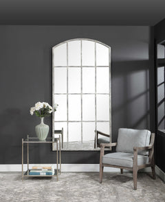 Amiel Ivory Arched Mirror - Ornate Home