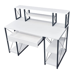 Amiel White & Black Desk - Ornate Home