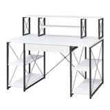 Amiel White & Black Desk - Ornate Home