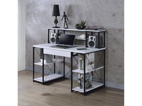 Amiel White & Black Desk - Ornate Home