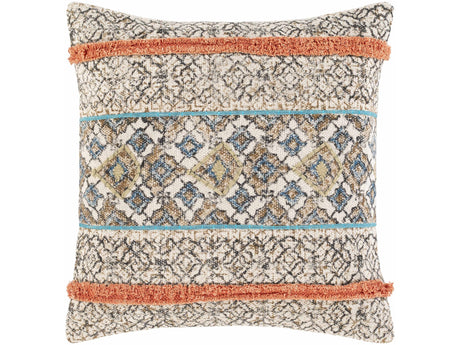 Amigo Boho Geometric Orange Accent Pillow - Ornate Home