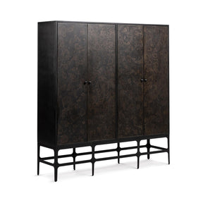 Amilio Rust Noir Tall Cabinet