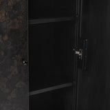 Amilio Rust Noir Tall Cabinet