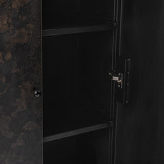 Amilio Rust Noir Tall Cabinet