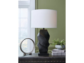 Amillion Black Poly Table Lamp (Online Special Price) - Ornate Home