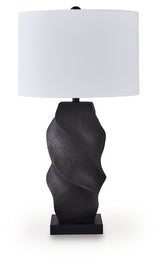 Amillion Black Poly Table Lamp (Online Special Price) - Ornate Home