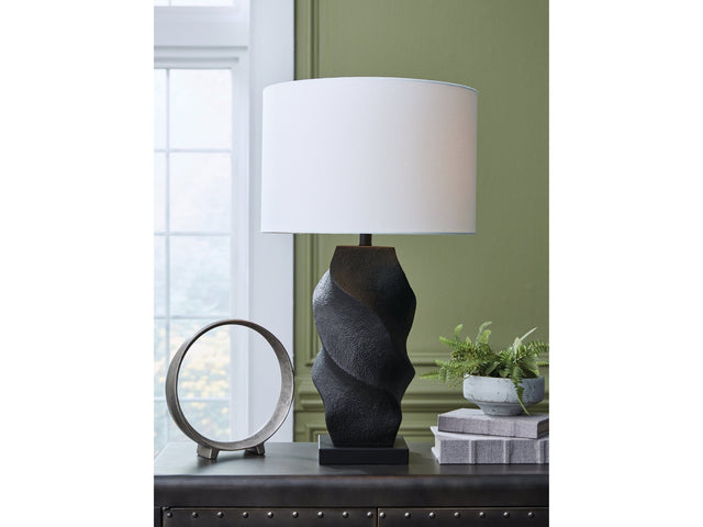 Amillion Black Poly Table Lamp - Ornate Home
