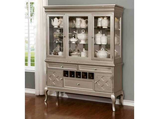 Amina Champagne Hutch & Buffet - Ornate Home