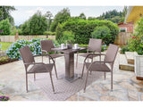 Aminta Natural 5 Pc. Patio Dining Set - Ornate Home