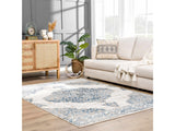 Amir Blue Medallion Area Rug - Ornate Home
