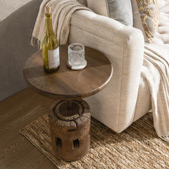 Amira Natural Accent Table Large - Ornate Home