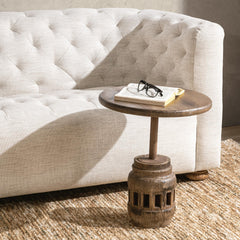 Amira Natural Accent Table Medium - Ornate Home
