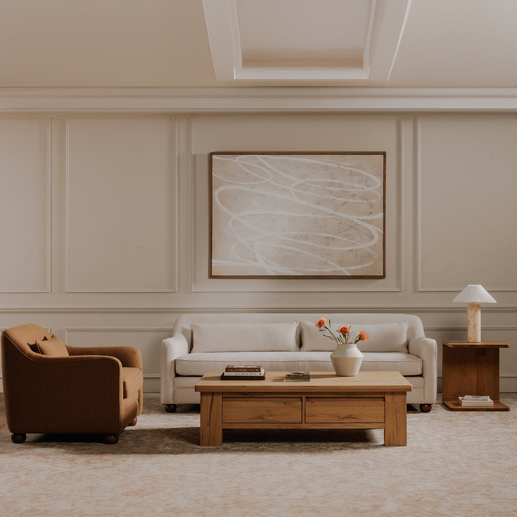 Amira Oat Sofa - Ornate Home