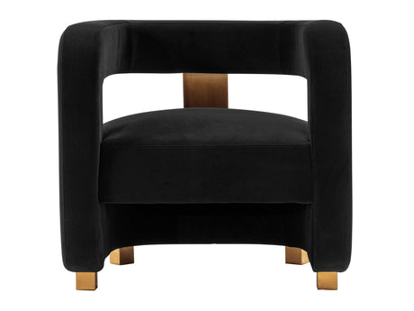 Amirah Accent Chair in Black - Ornate Home