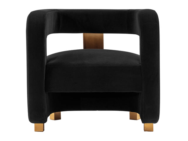 Amirah Accent Chair in Black - Ornate Home