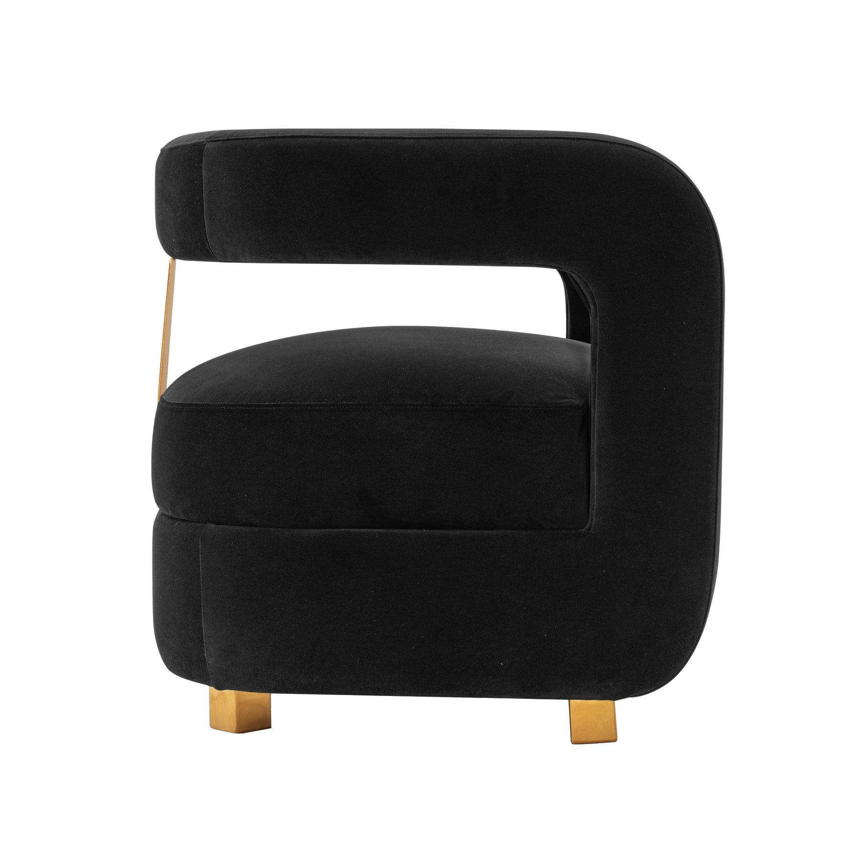 Amirah Accent Chair in Black - Ornate Home