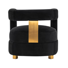 Amirah Accent Chair in Black - Ornate Home