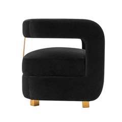 Amirah Accent Chair in Black (set of 2) - Ornate Home