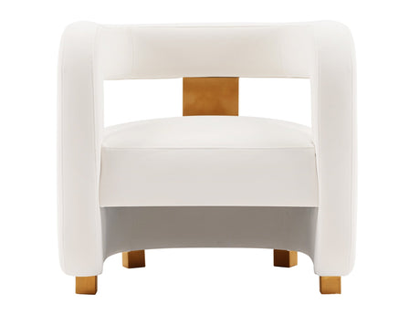 Amirah Accent Chair in White - Ornate Home