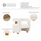 Amirah Accent Chair in White - Ornate Home