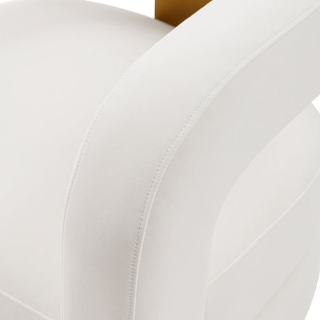 Amirah Accent Chair in White - Ornate Home