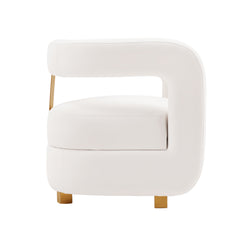 Amirah Accent Chair in White - Ornate Home