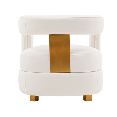 Amirah Accent Chair in White - Ornate Home