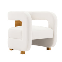 Amirah Accent Chair in White - Ornate Home