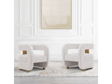 Amirah Accent Chair in White (set of 2) - Ornate Home