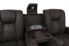 Amirah Dark Gray Sofa & Glider Loveseat - Ornate Home