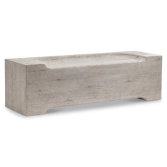 Amirus Grey Wood Bench - Ornate Home
