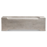 Amirus Grey Wood Bench - Ornate Home