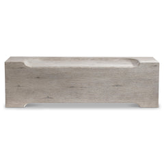 Amirus Grey Wood Bench - Ornate Home