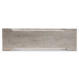 Amirus Grey Wood Bench - Ornate Home