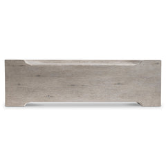Amirus Grey Wood Bench - Ornate Home