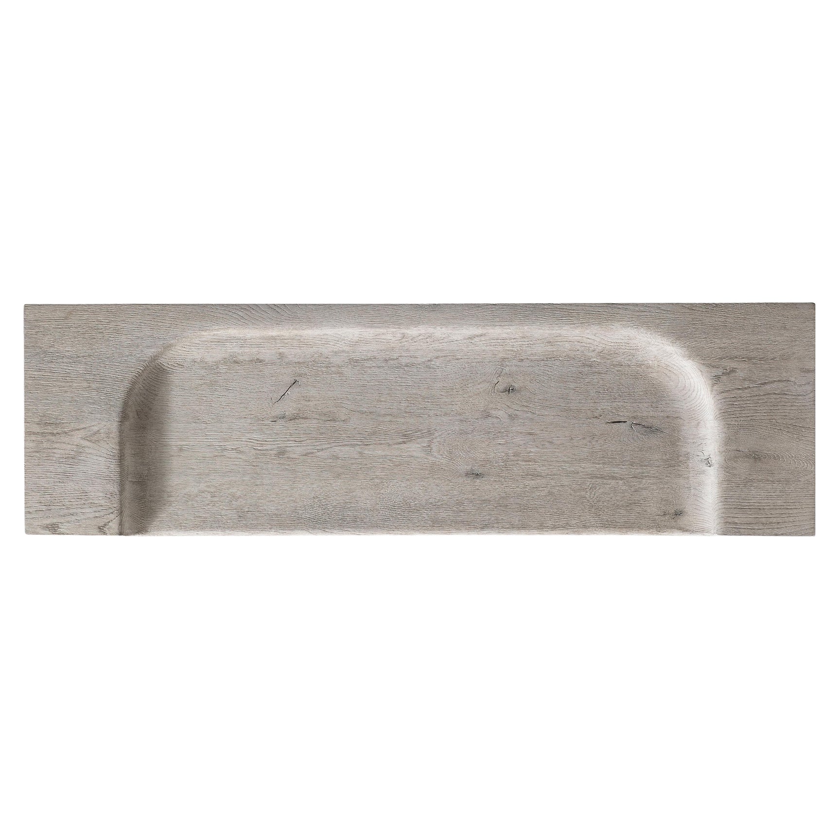 Amirus Grey Wood Bench - Ornate Home