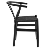 Amish Black 29" Wood Dining Chair - 23x23" - Ornate Home