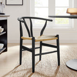 Amish Black 29" Wood Dining Chair - 23x23" - Ornate Home