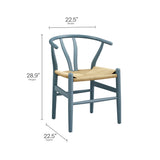 Amish Harbor Blue 29" Wood Dining Chair - Ornate Home