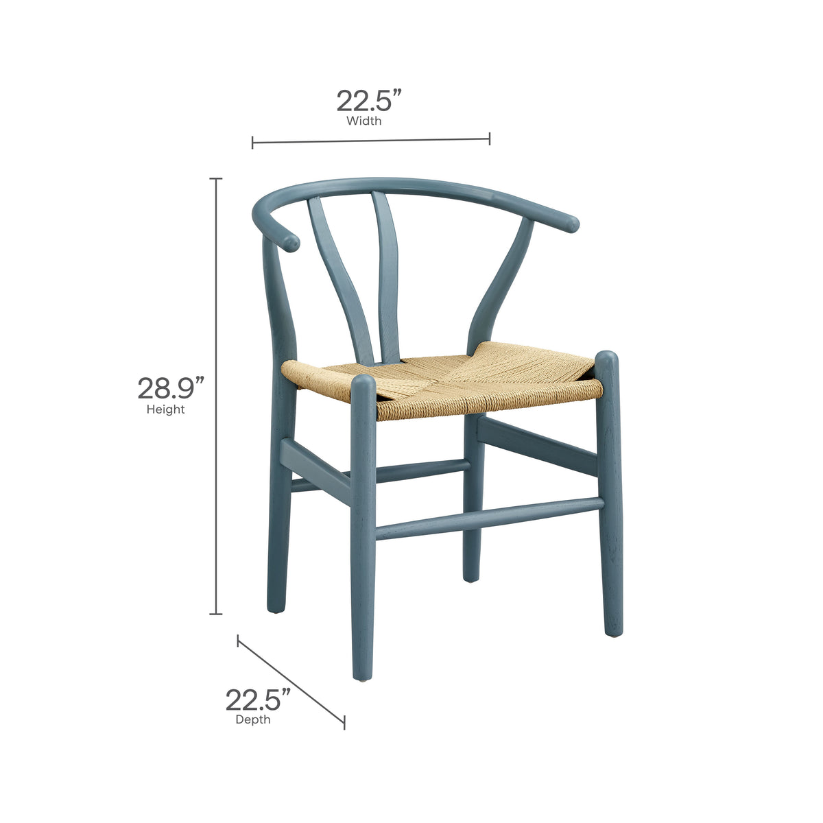 Amish Harbor Blue 29" Wood Dining Chair - Ornate Home