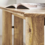Amistad Oak 72" Wood Bench - Ornate Home